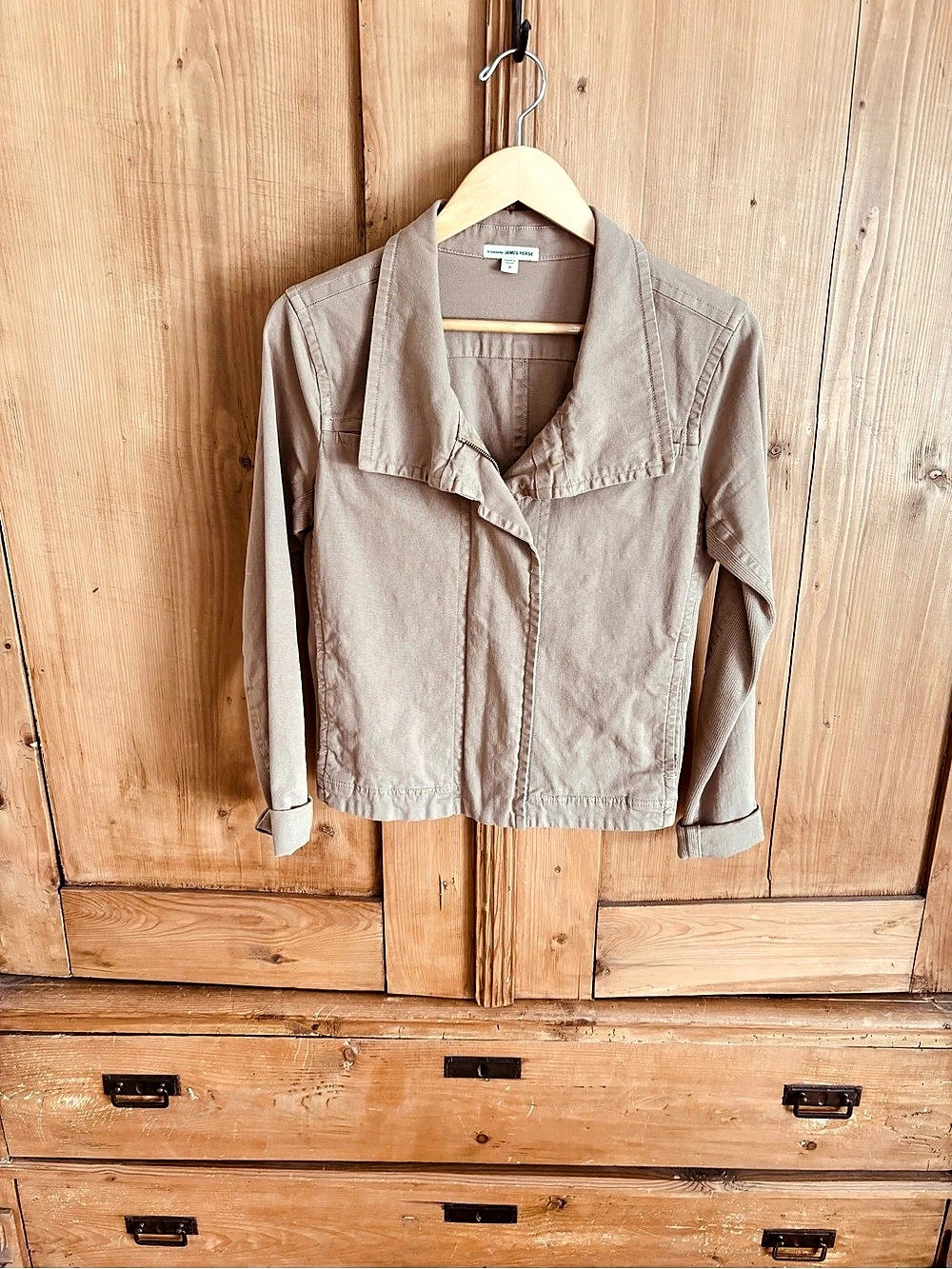 James Perse Women's Utility Jacket Brown (European Size 3) Like New